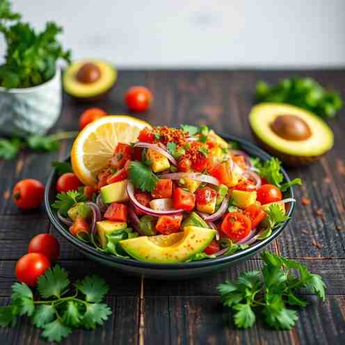 Spicy Haitian Avocado Salad - Easy Zaboka Recipe
